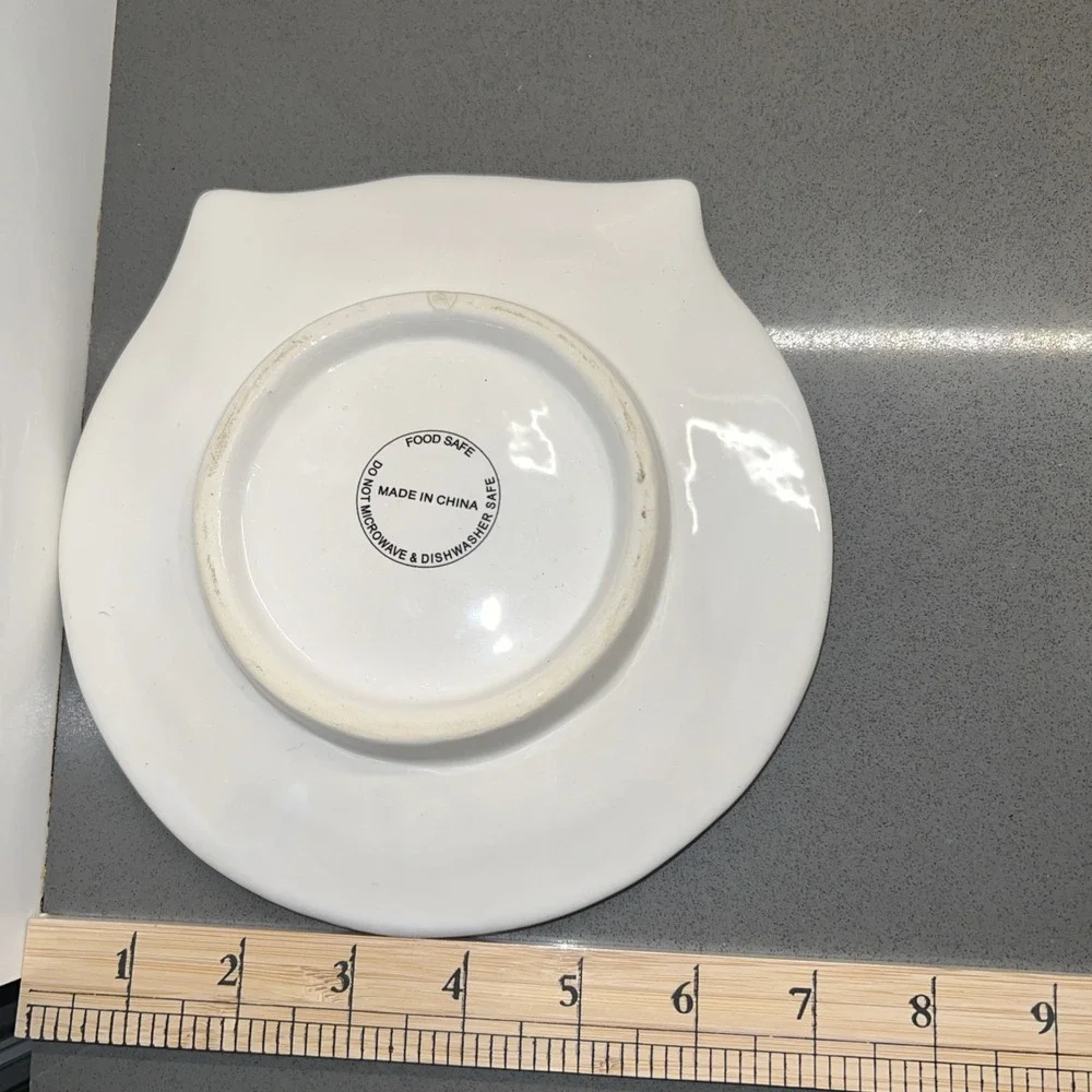 Adorable, Fun Ceramic Owl Plate-functual and/or decorative